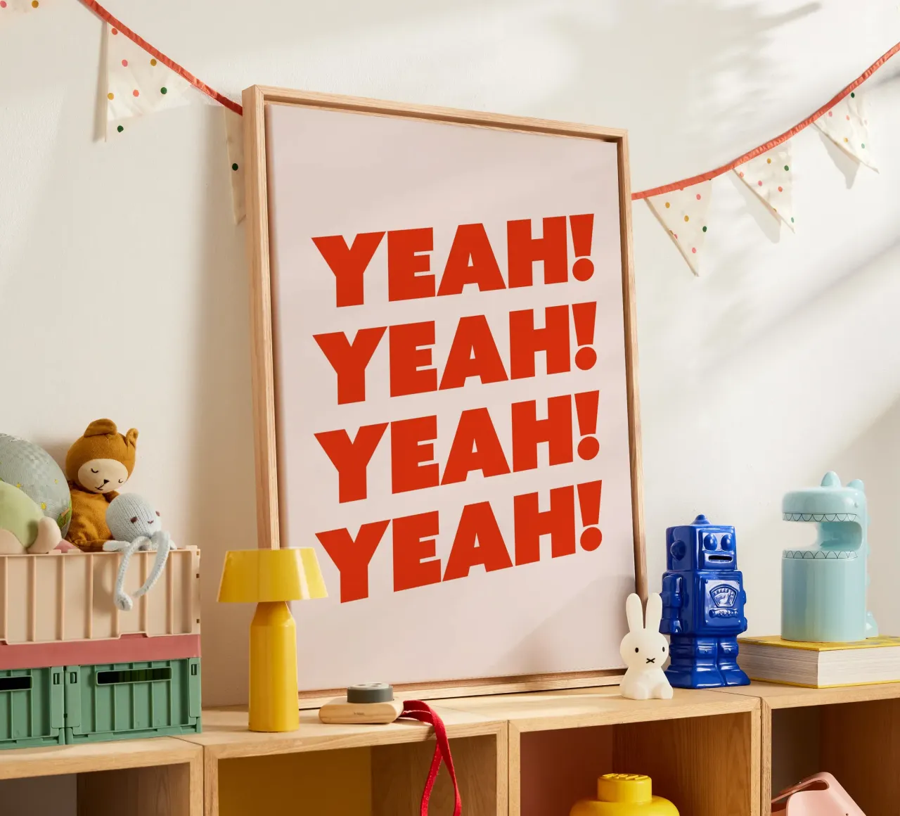 Yeah! canvas by Paigaam Studio