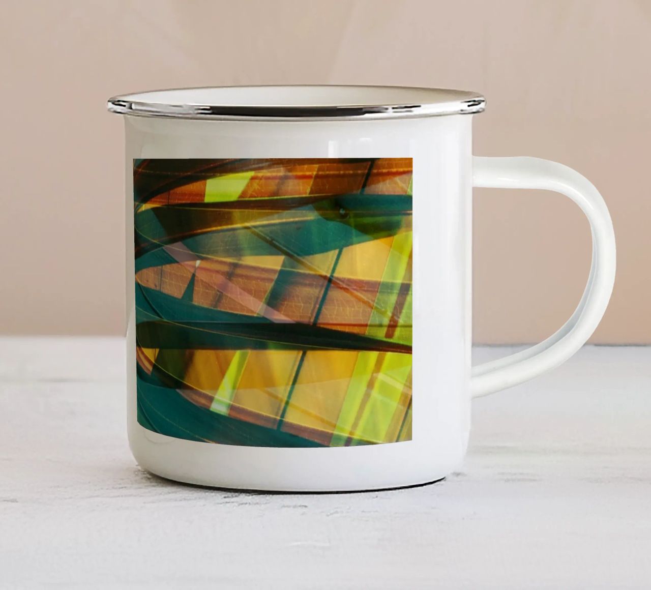 Palm Vibe 03 tazza in smalto da amini54