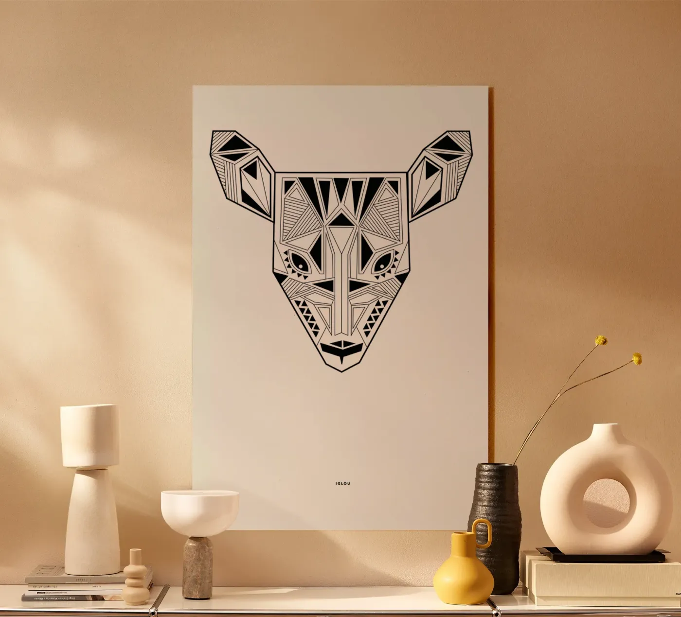 Deer acryl van Iglou