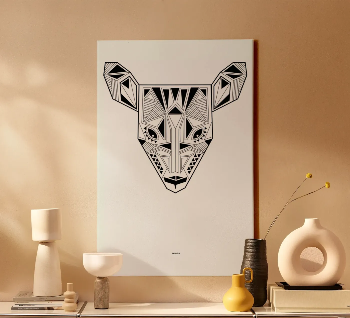 Deer canvas van Iglou