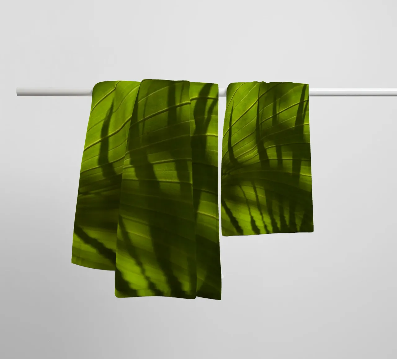 Palm Shadow 01 towel by amini54