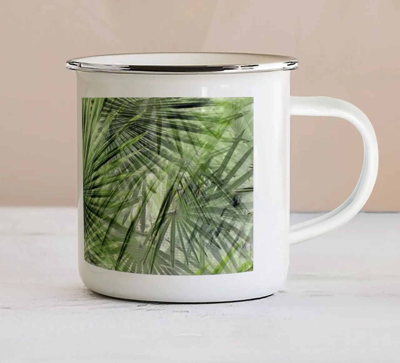Palm Vibe 06 tazza in smalto da amini54