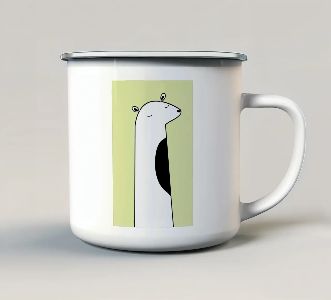 Sleepy taza de esmalte de Iglou