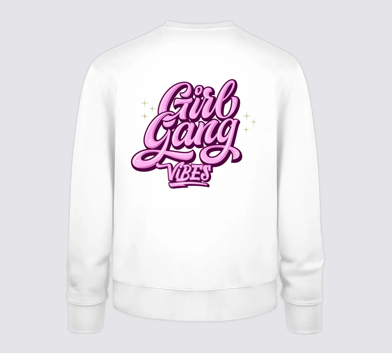 Girl Gang Vibes. Cooles Brush Kalligrafie Design für Mädels sweatshirt by CalliLetters