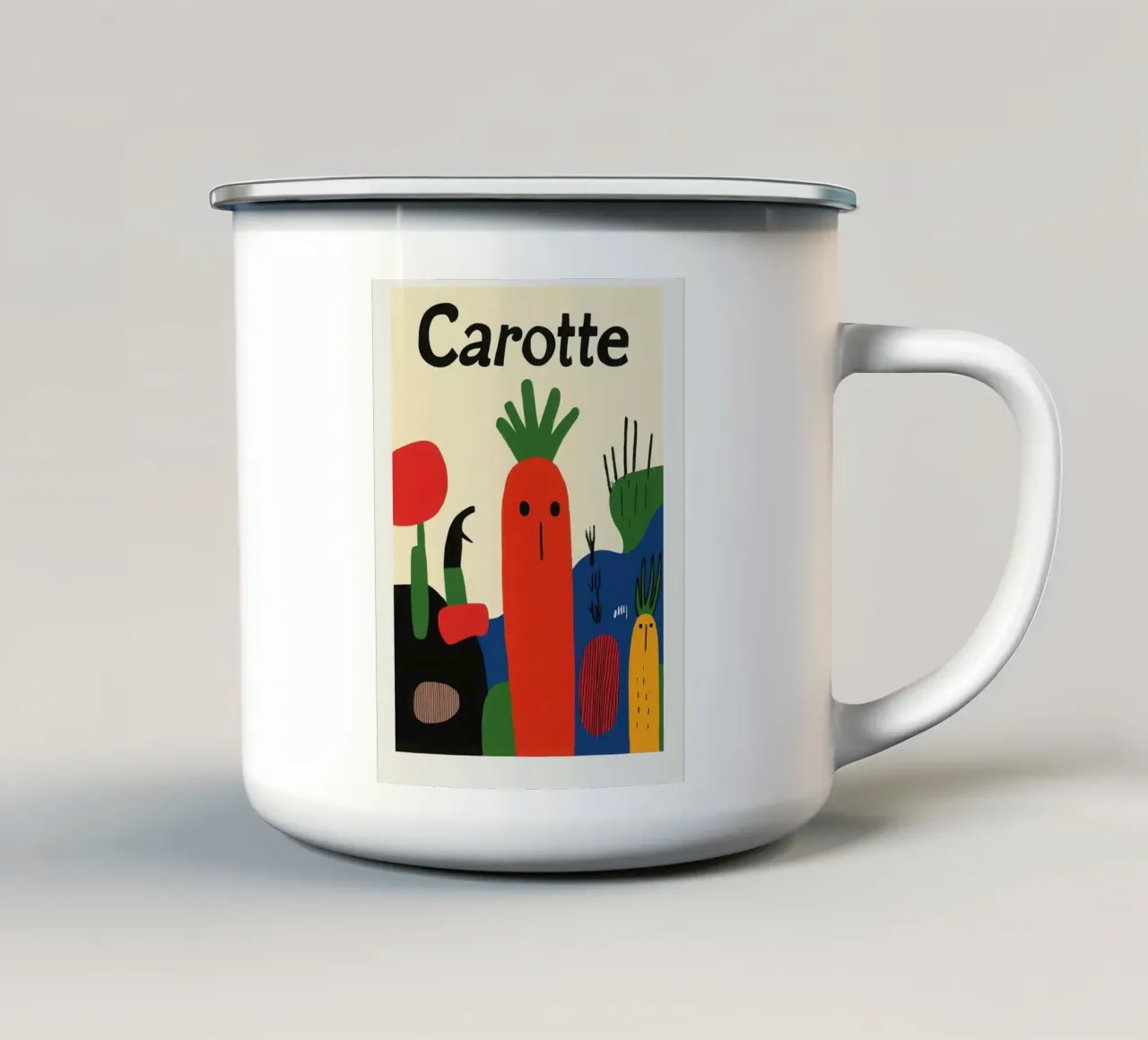 Carotte Fantaisiste tazza in smalto da Pop and Fruits - Affiches & posters
