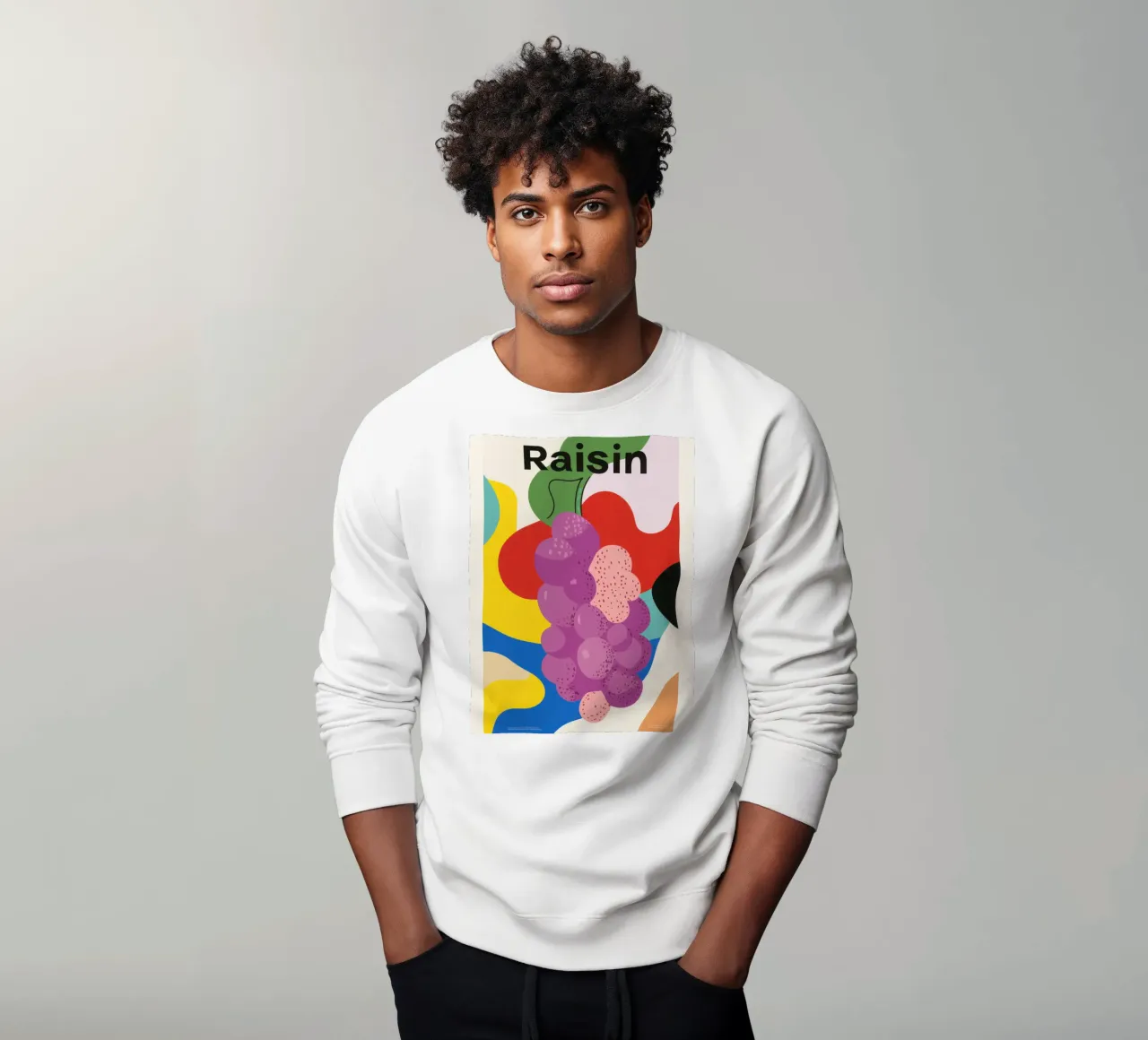 Uva colorata felpa da Pop and Fruits - Affiches & posters