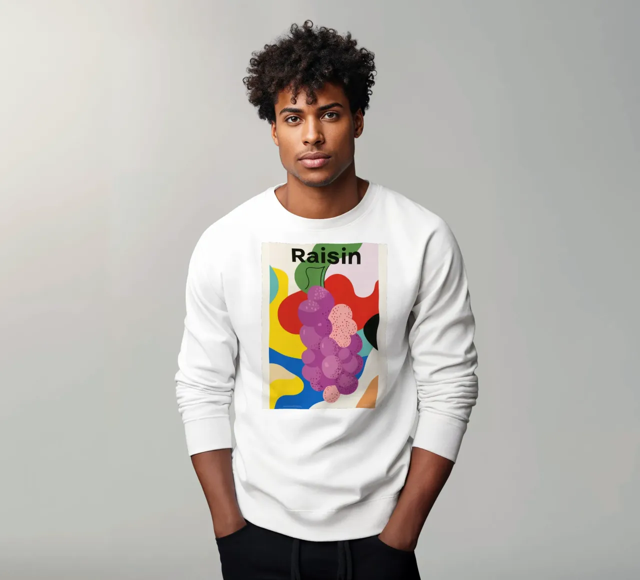 Raisin Coloré sweat de Pop and Fruits - Affiches & posters
