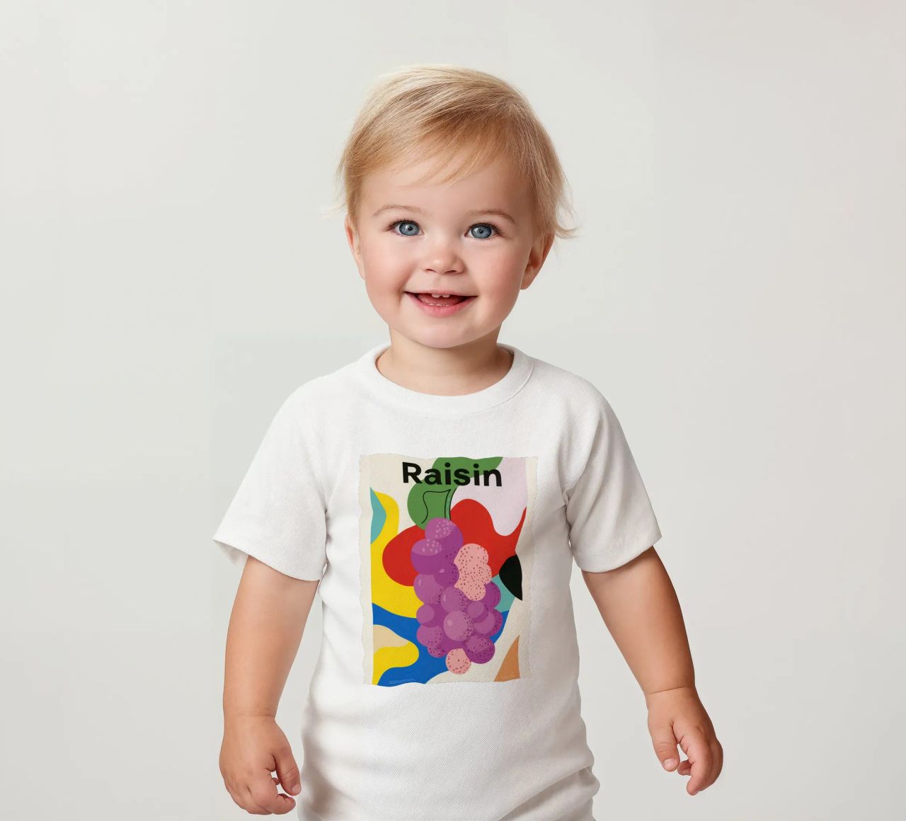 Uva colorata maglietta neonato da Pop and Fruits - Affiches & posters