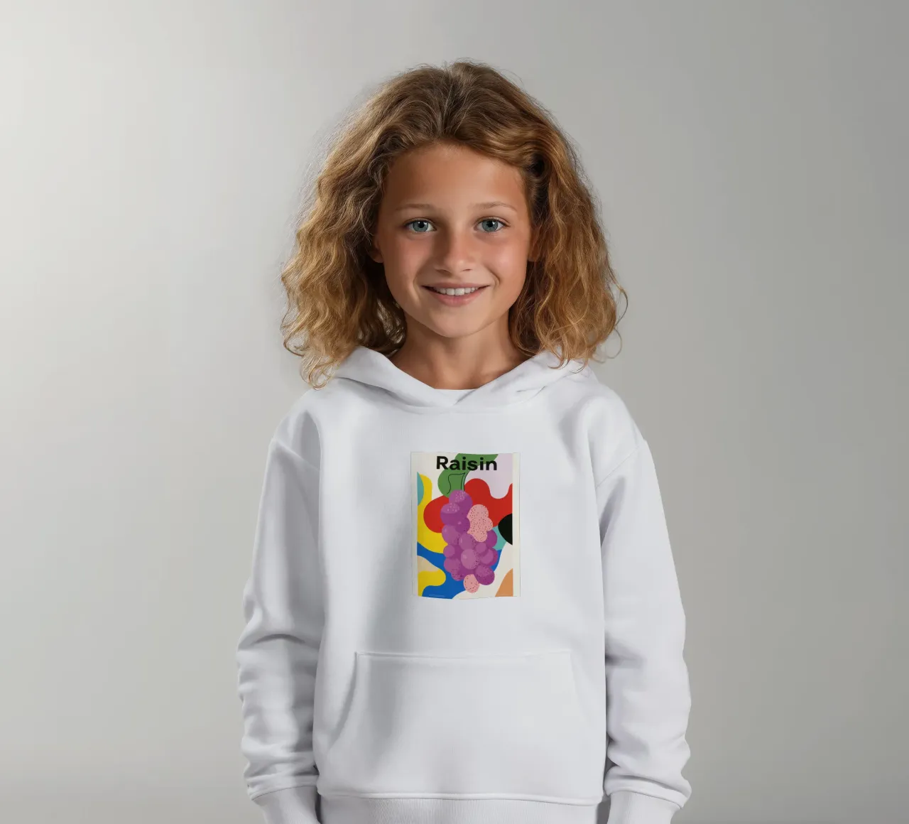 Uva colorata felpa bambino con cappuccio da Pop and Fruits - Affiches & posters