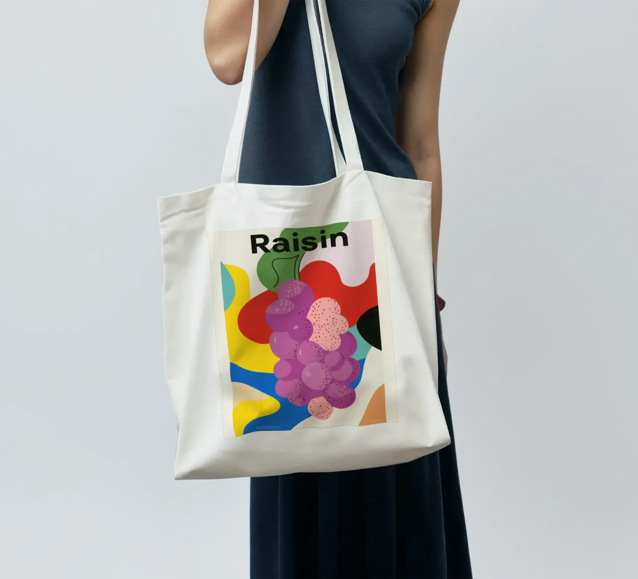 Uva colorata borsa in juta da Pop and Fruits - Affiches & posters