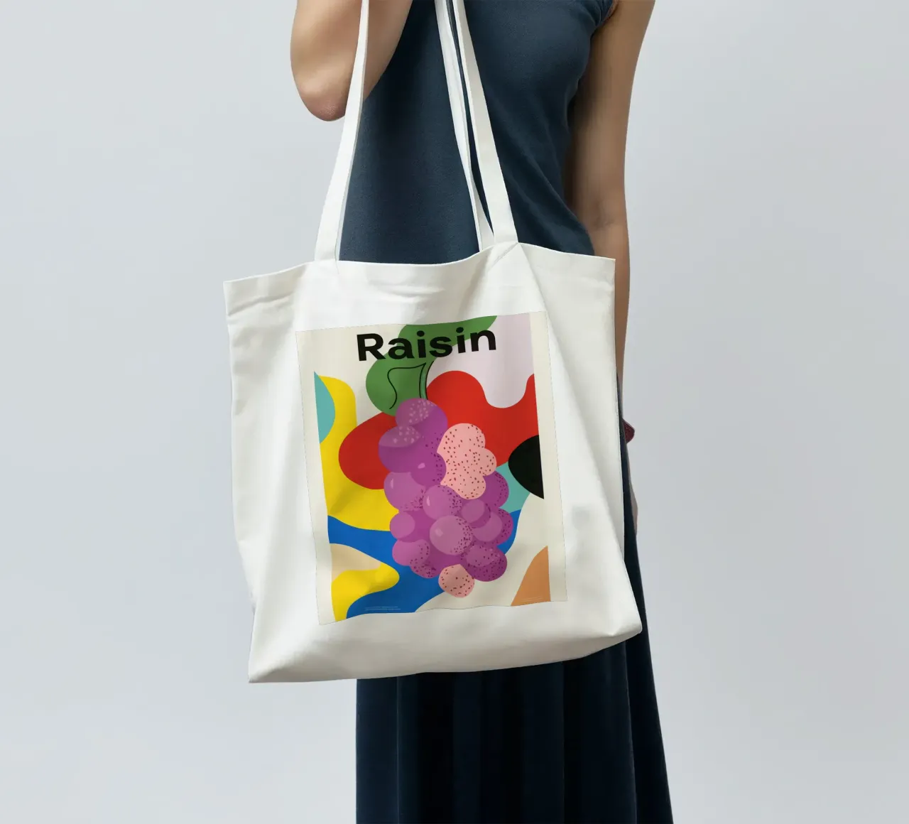 Coloured grapes tote bag by Pop and Fruits - Affiches & posters
