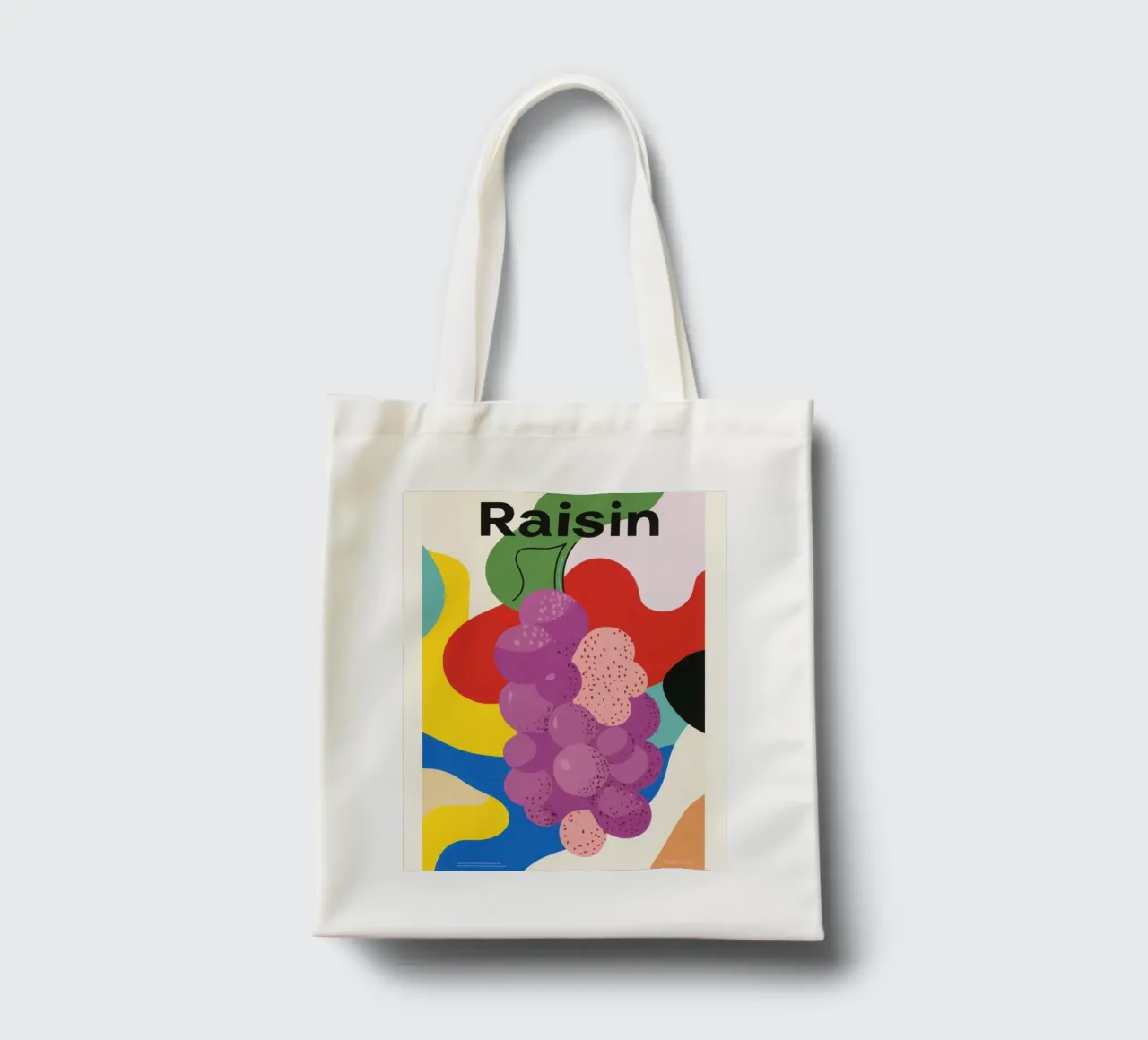 Uva colorata borsa in juta da Pop and Fruits - Affiches & posters