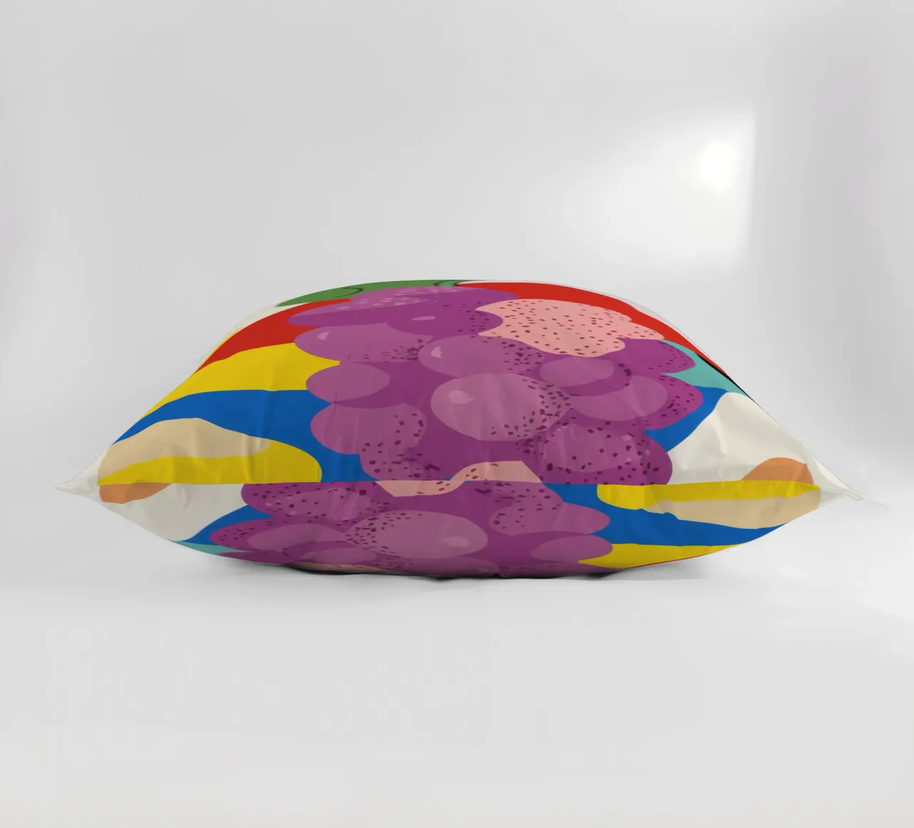 Coloured grapes decorative cushion by Pop and Fruits - Affiches & posters