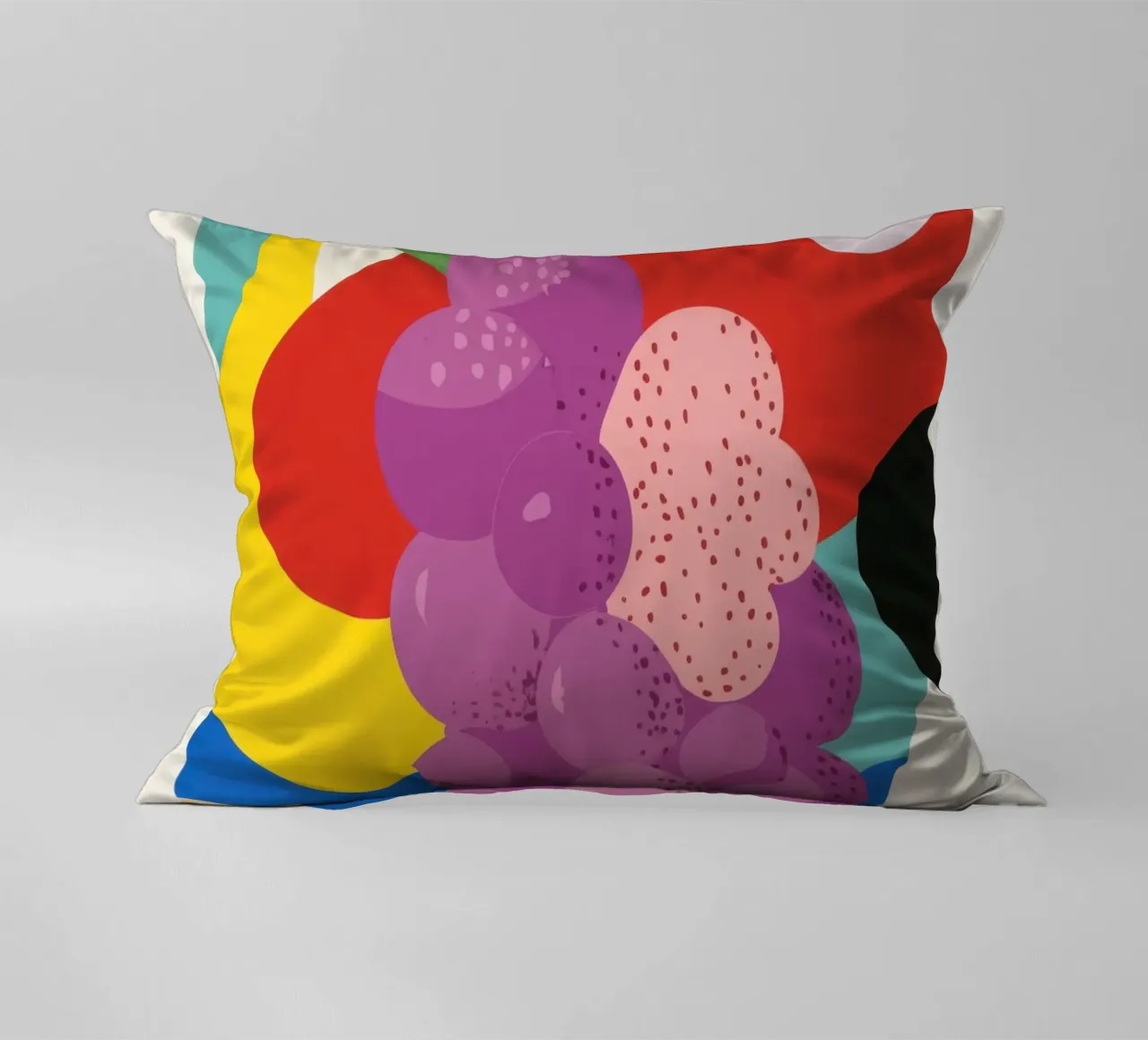 Gekleurde druiven kussen van Pop and Fruits - Affiches & posters