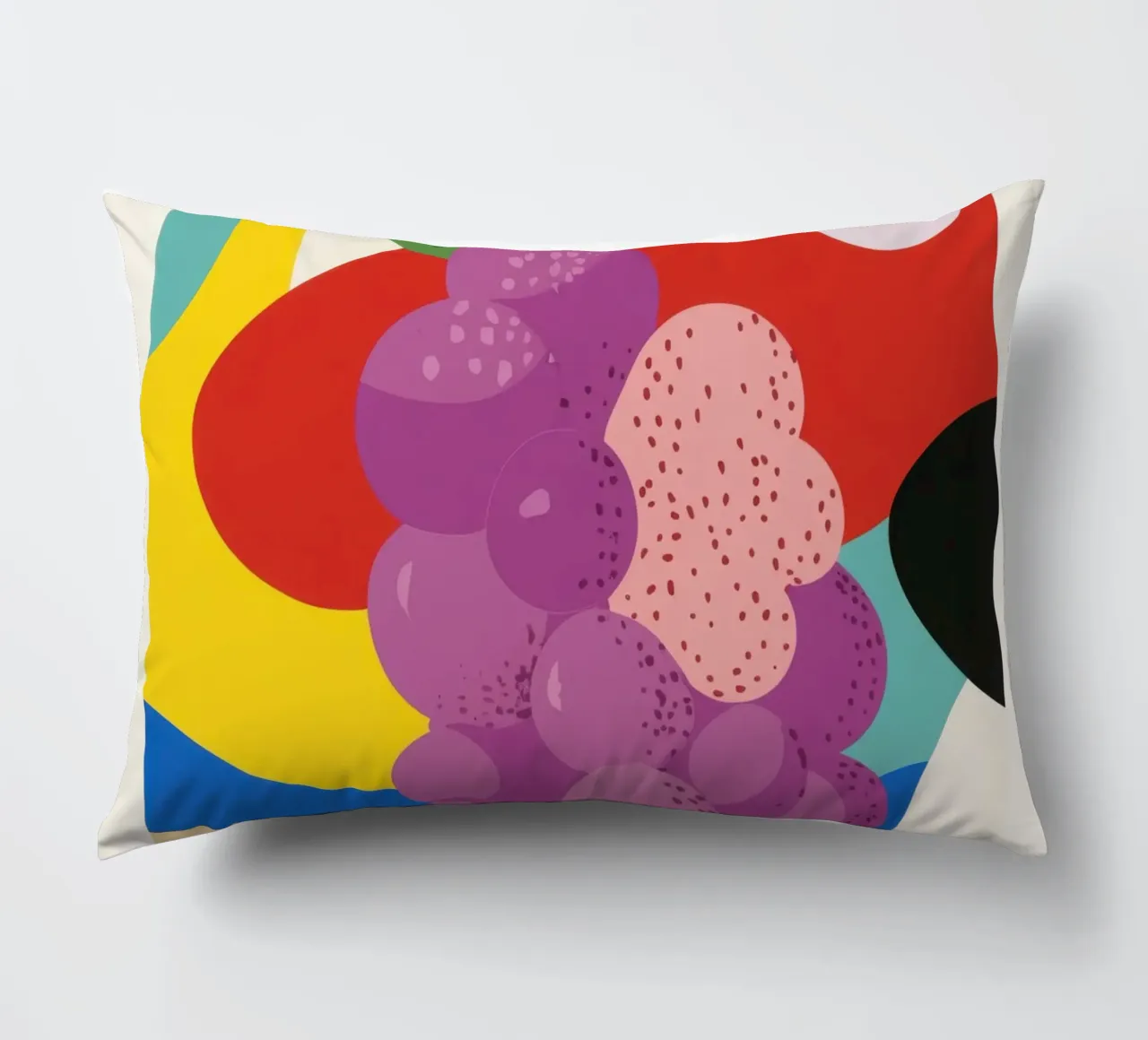 Gekleurde druiven kussen van Pop and Fruits - Affiches & posters