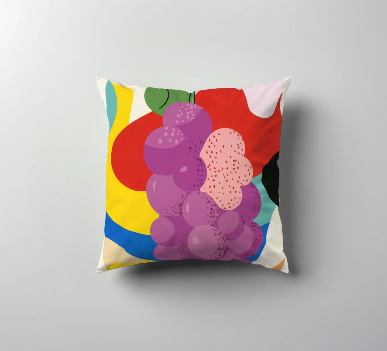 Uva colorata cuscino da Pop and Fruits - Affiches & posters