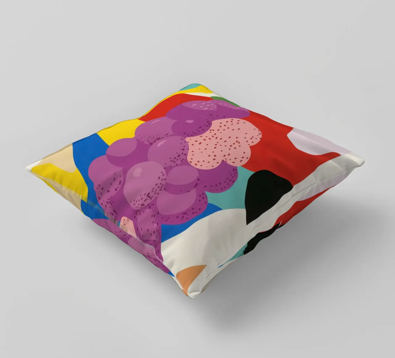 Gekleurde druiven kussen van Pop and Fruits - Affiches & posters