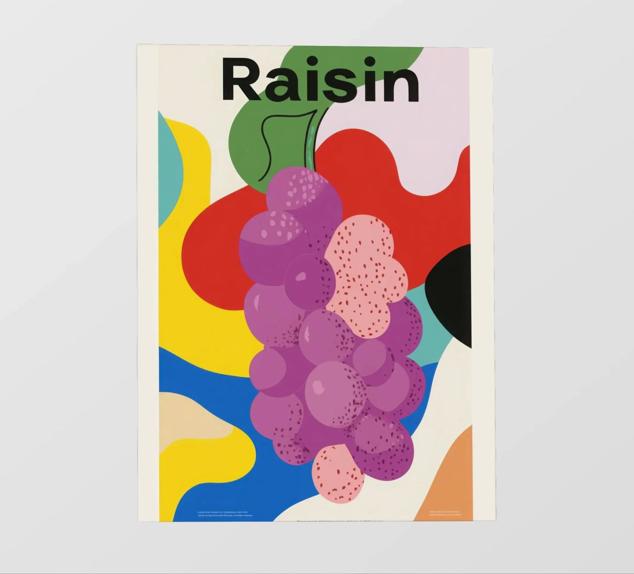 Uva colorata telo in pvc da Pop and Fruits - Affiches & posters