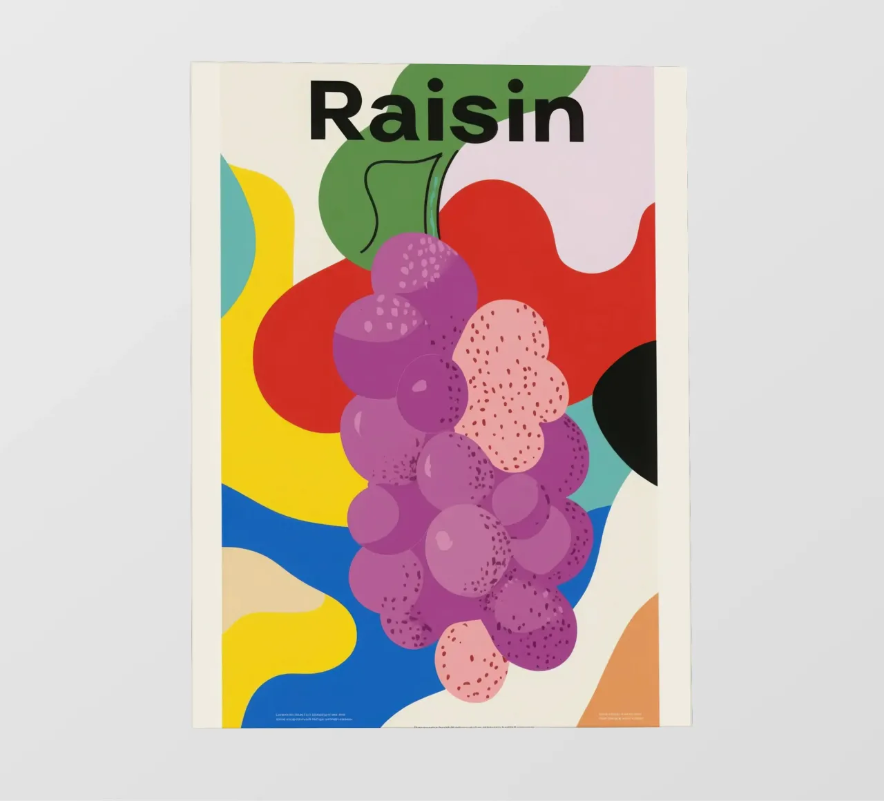 Raisin Coloré bâche pvc de Pop and Fruits - Affiches & posters