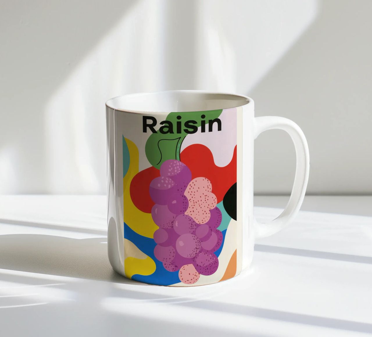 Uva colorata tazza in ceramica da Pop and Fruits - Affiches & posters