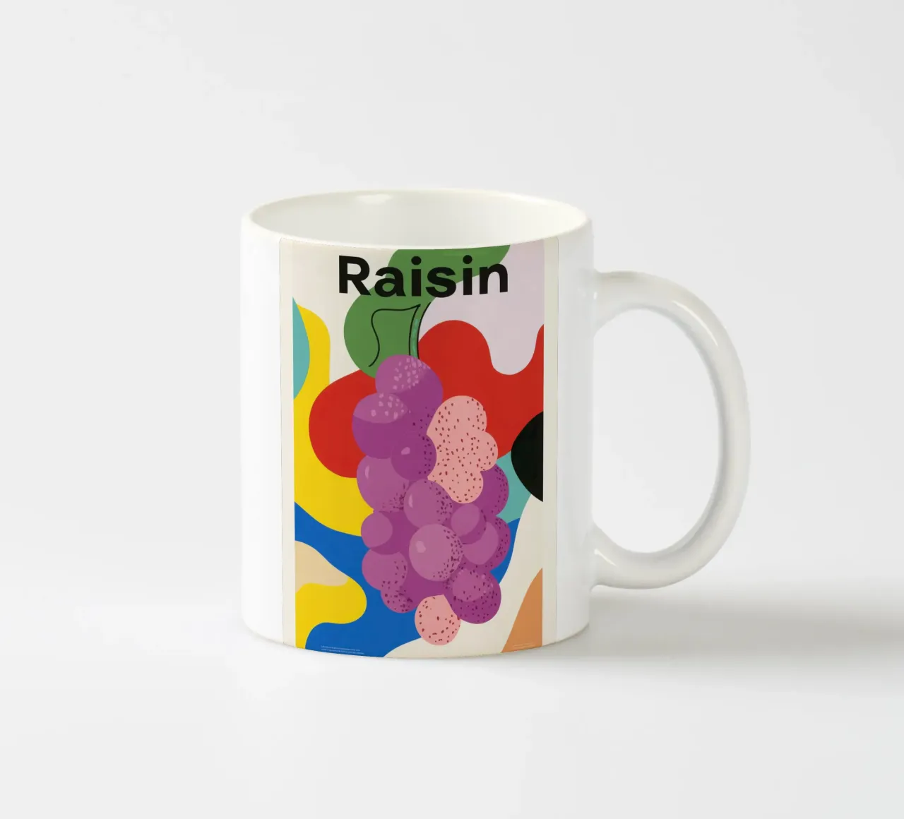Coloured grapes ceramic mug by Pop and Fruits - Affiches & posters