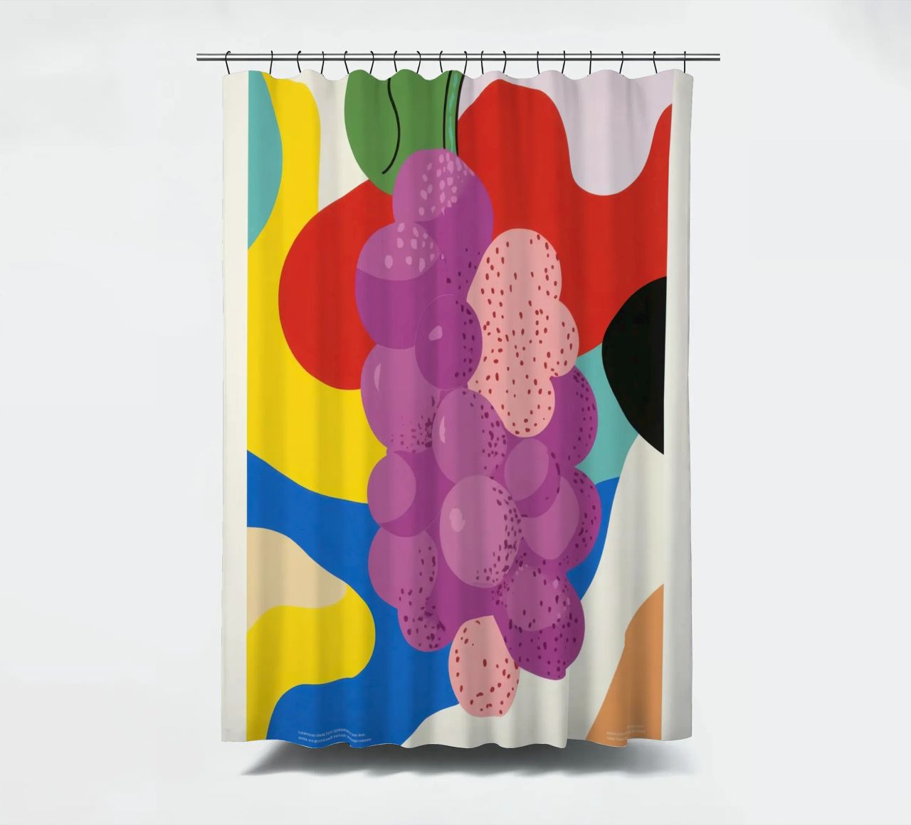 Uva colorata tenda da doccia da Pop and Fruits - Affiches & posters