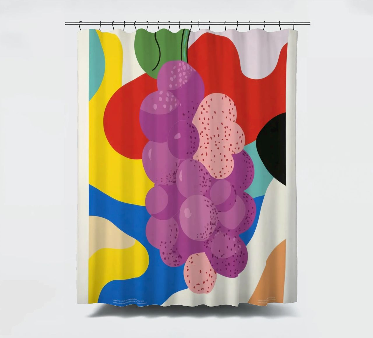 Uva colorata tenda da doccia da Pop and Fruits - Affiches & posters