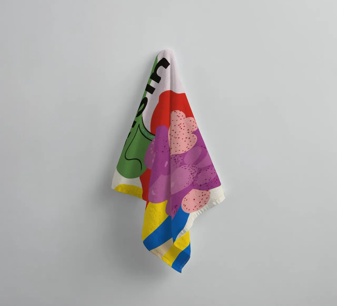 Uva colorata asciugamano da bagno da Pop and Fruits - Affiches & posters