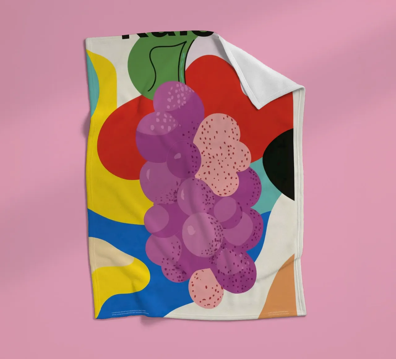 Uva colorata coperta in pile da Pop and Fruits - Affiches & posters