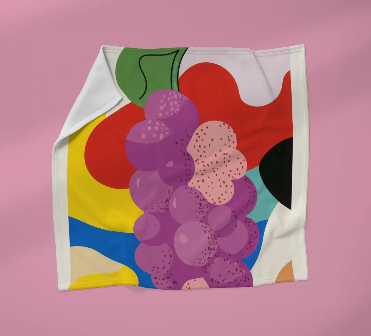 Uva colorata coperta in pile da Pop and Fruits - Affiches & posters