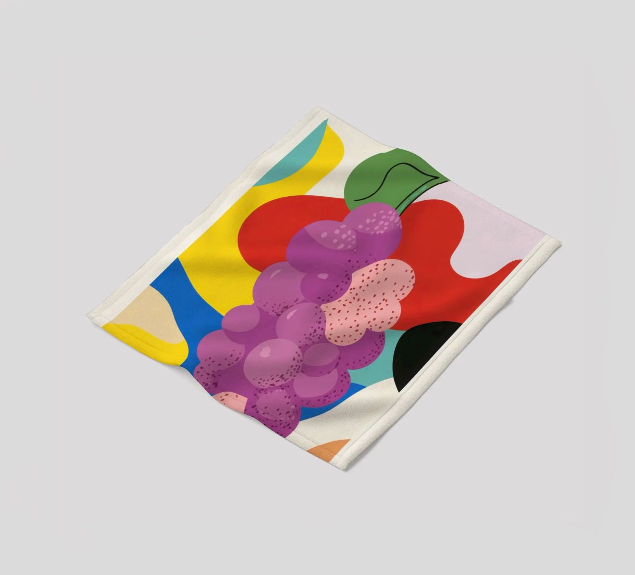 Uva colorata coperta in pile da Pop and Fruits - Affiches & posters