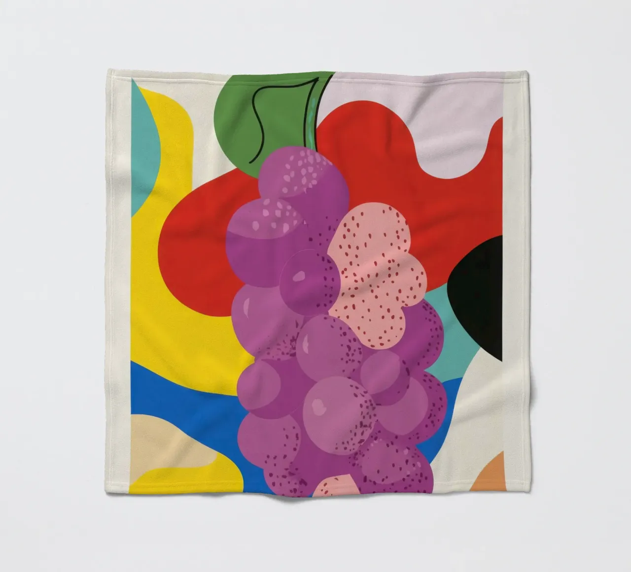 Uva colorata coperta in pile da Pop and Fruits - Affiches & posters
