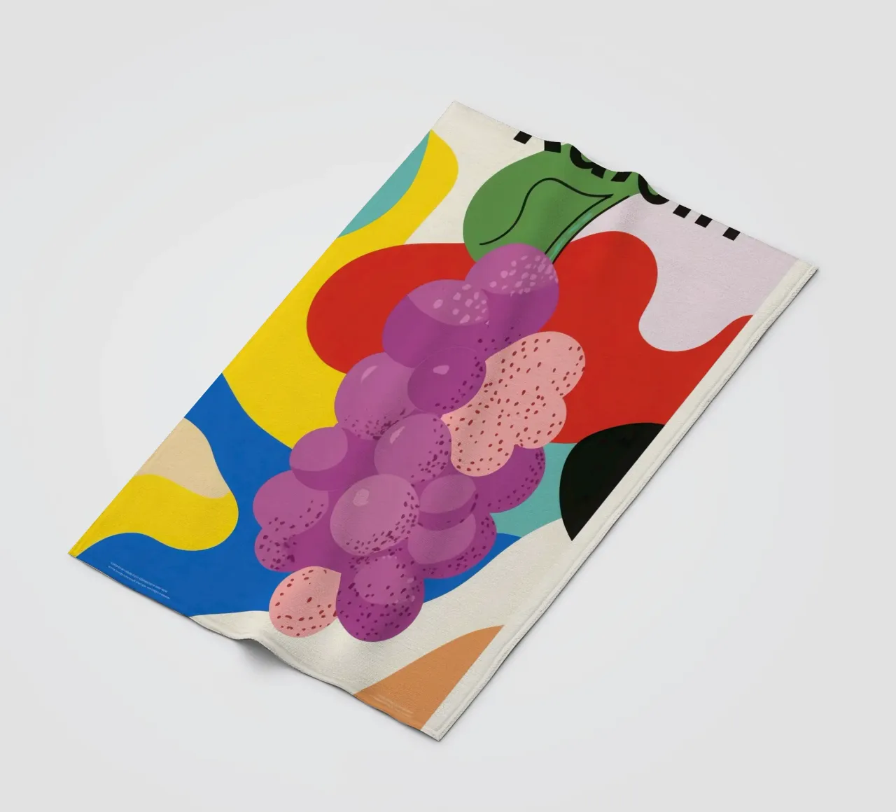 Uva colorata coperta in pile da Pop and Fruits - Affiches & posters