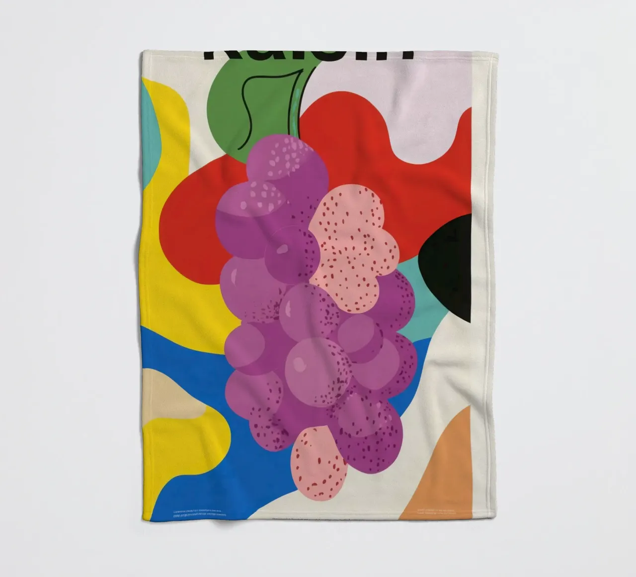 Uva colorata coperta in pile da Pop and Fruits - Affiches & posters