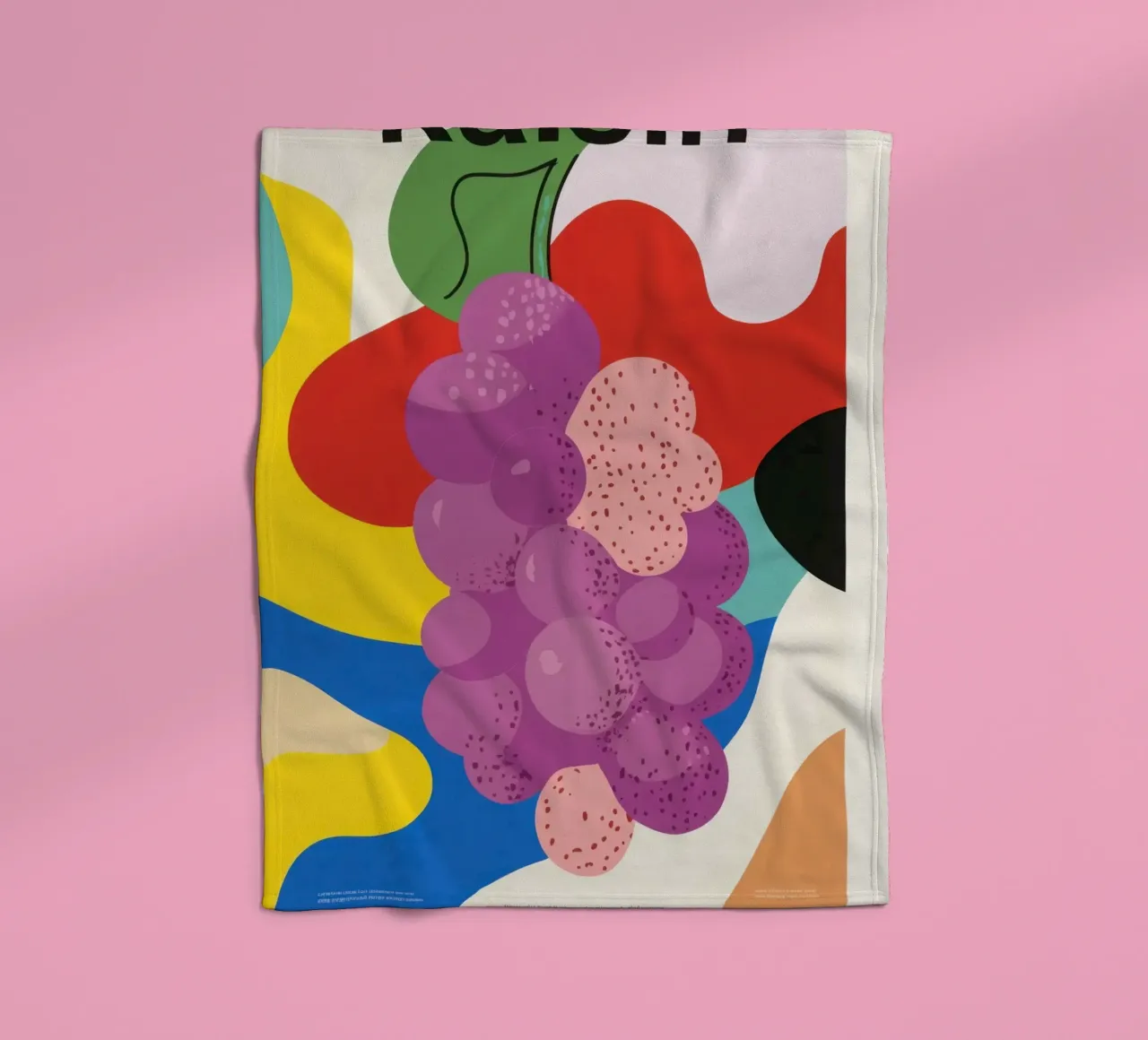 Uva colorata coperta in pile da Pop and Fruits - Affiches & posters