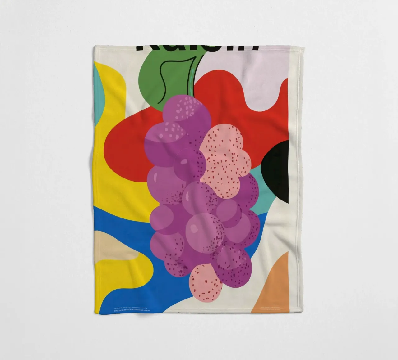 Uva colorata coperta in pile da Pop and Fruits - Affiches & posters