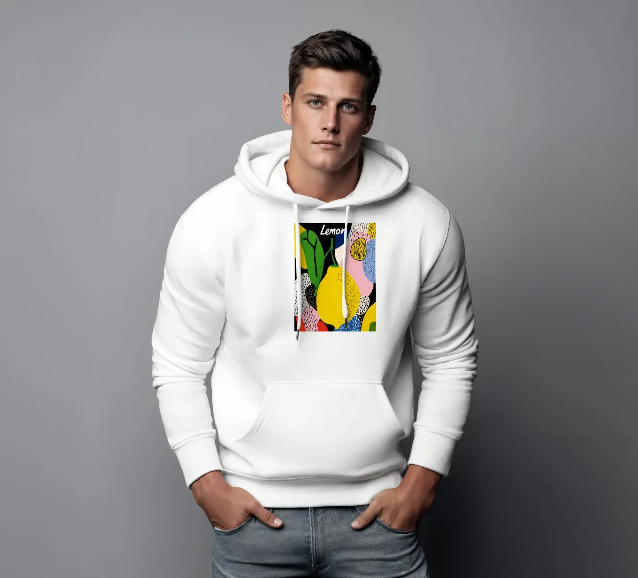 Limone moderno felpa con cappuccio da Pop and Fruits - Affiches & posters