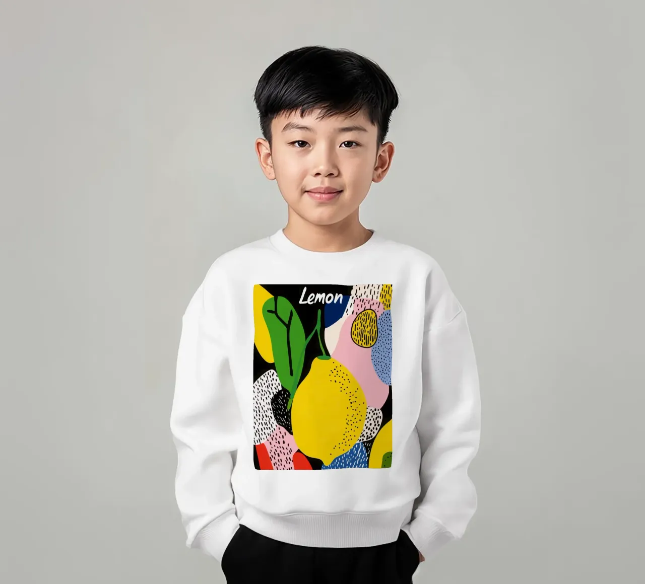 Limone moderno felpa bambino da Pop and Fruits - Affiches & posters