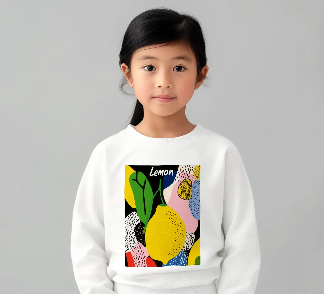 Limone moderno felpa bambino da Pop and Fruits - Affiches & posters
