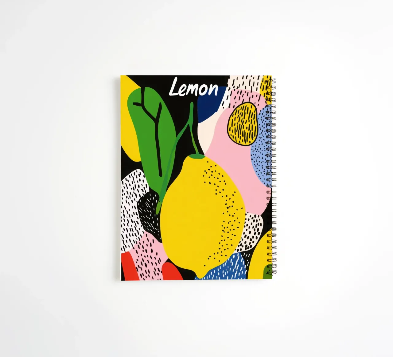 Lemon Modern spiral notebook by Pop and Fruits - Affiches & posters