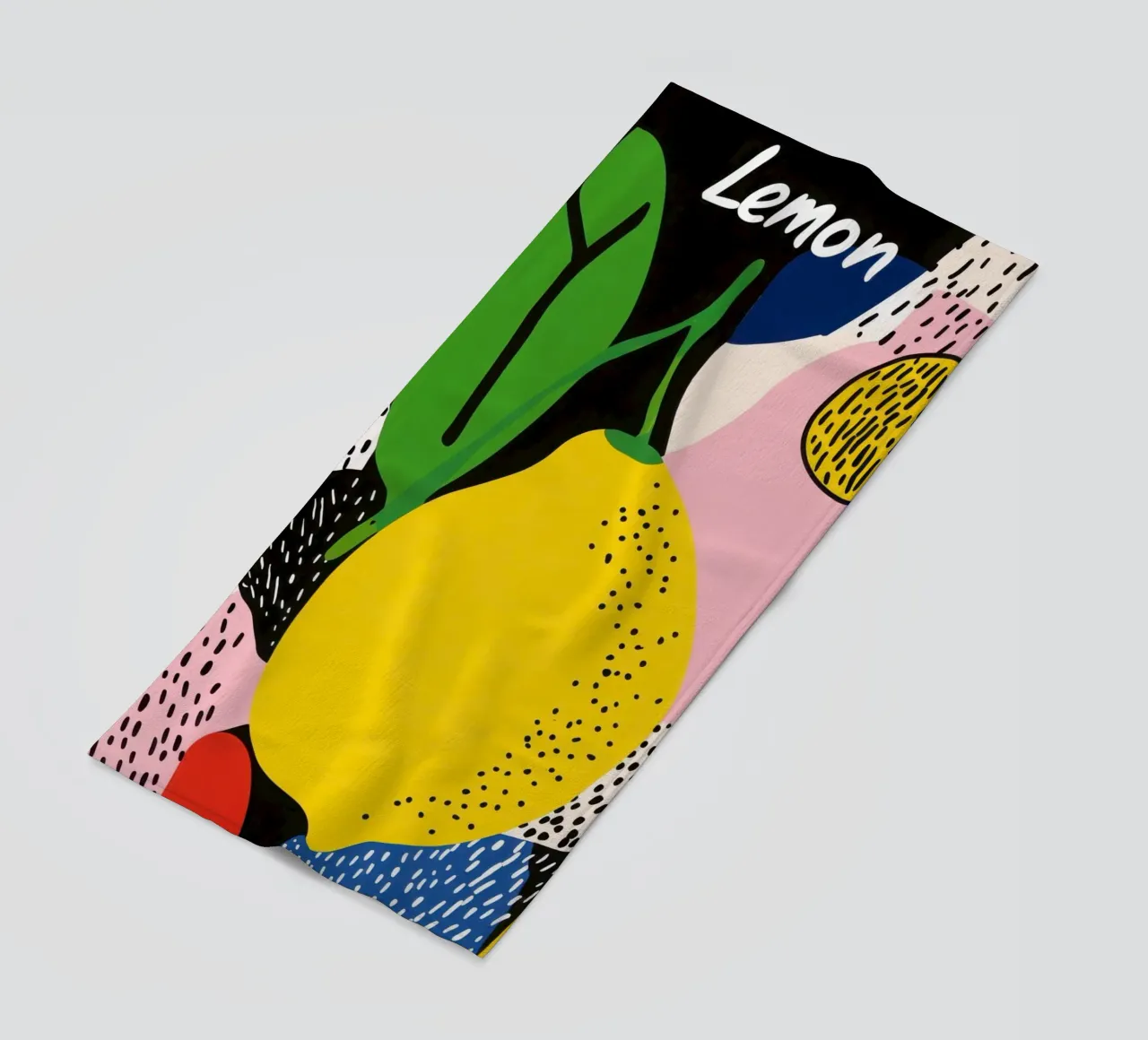 Limone moderno telo mare da Pop and Fruits - Affiches & posters