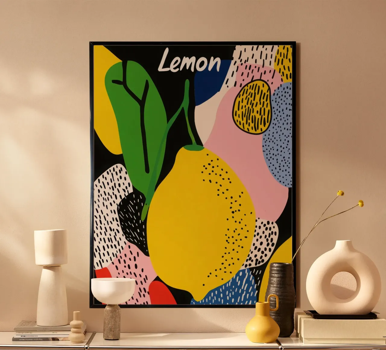 Limone moderno poster da Pop and Fruits - Affiches & posters