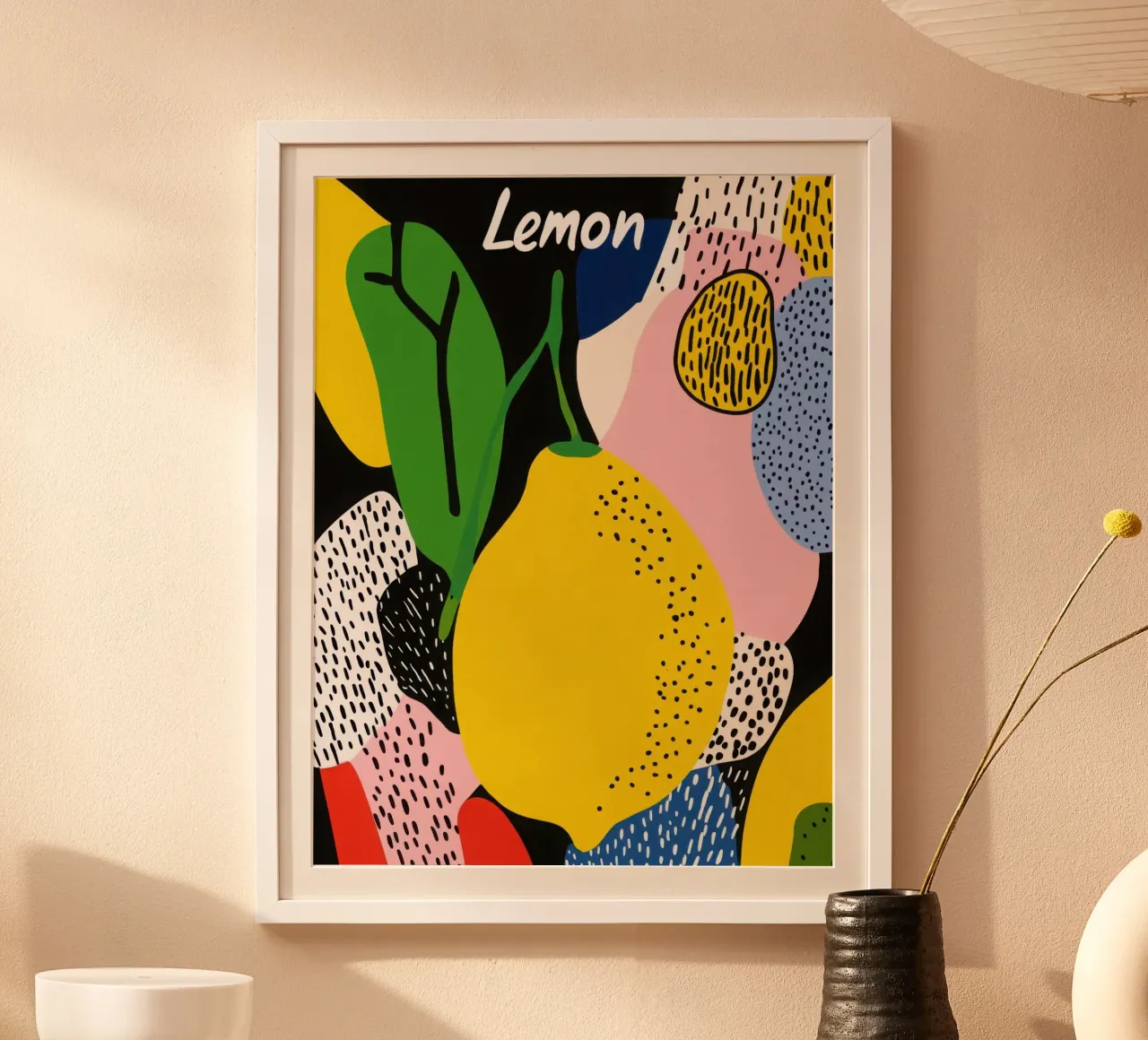 Limone moderno poster da Pop and Fruits - Affiches & posters