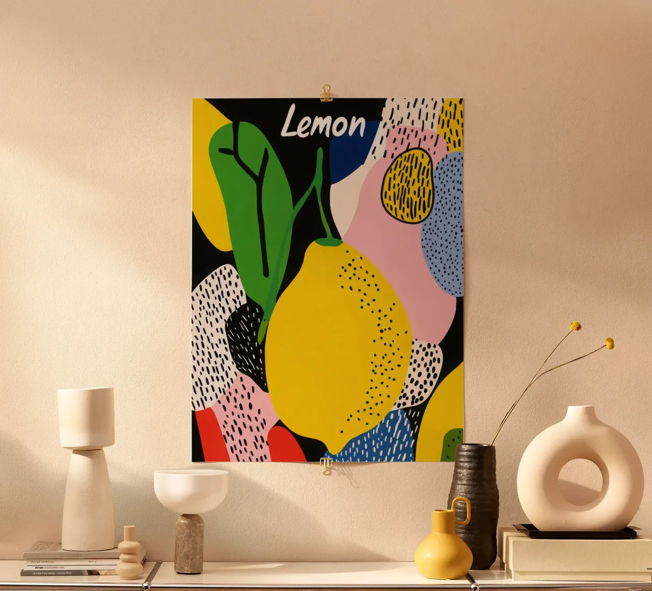 Limone moderno poster da Pop and Fruits - Affiches & posters