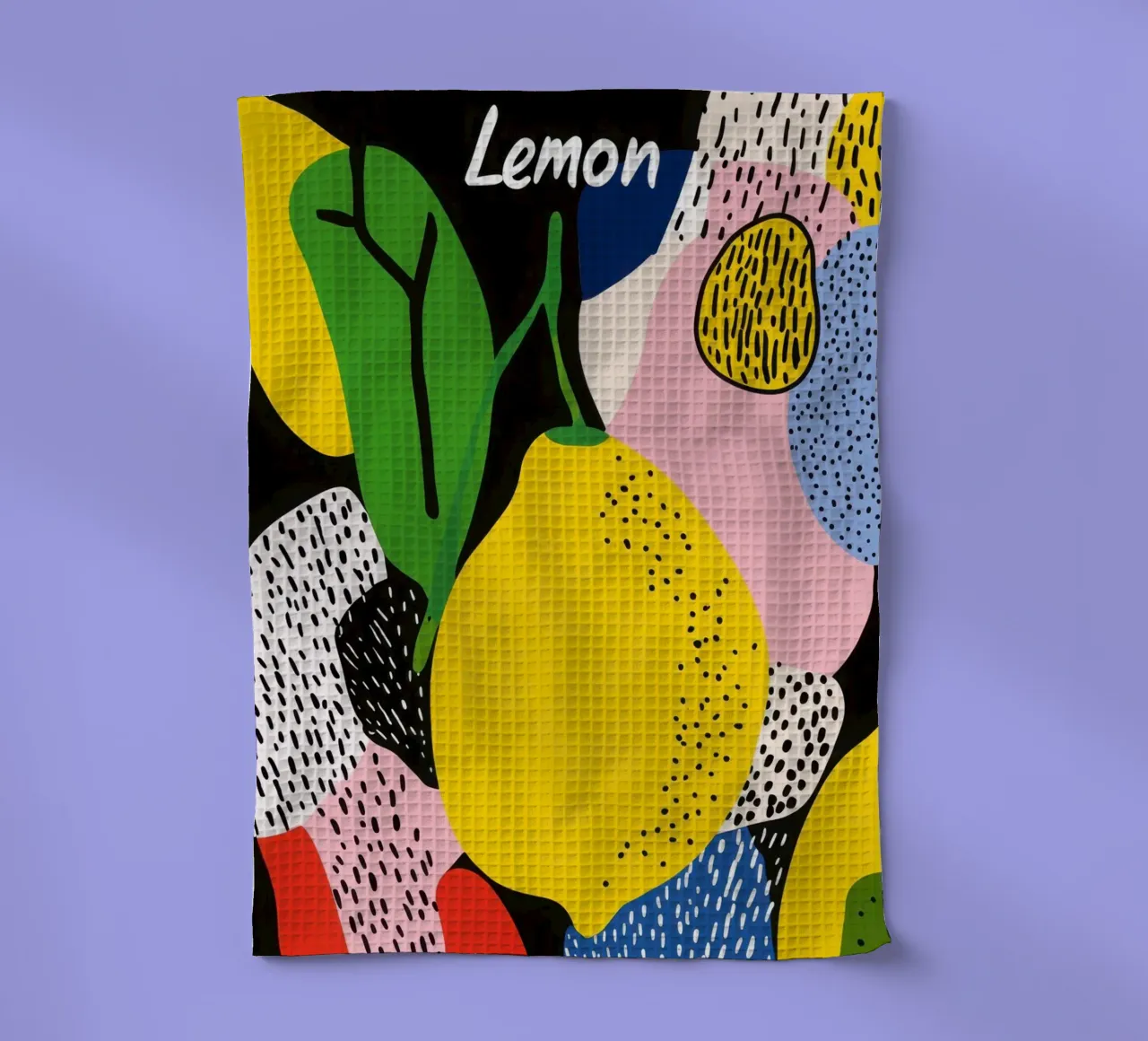 Limone moderno canovaccio da cucina da Pop and Fruits - Affiches & posters