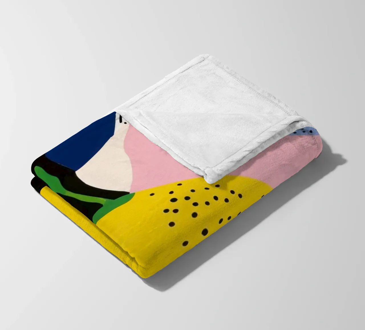 Lemon Modern fleece blanket by Pop and Fruits - Affiches & posters