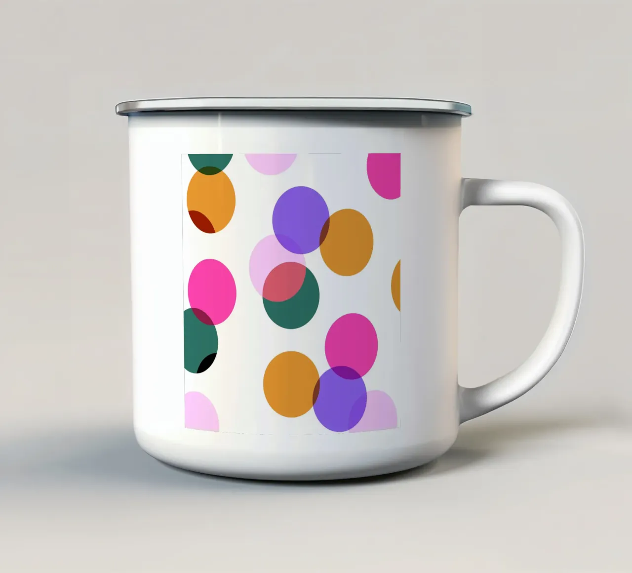 Circles tazza in smalto da Sabrina Ziegenhorn