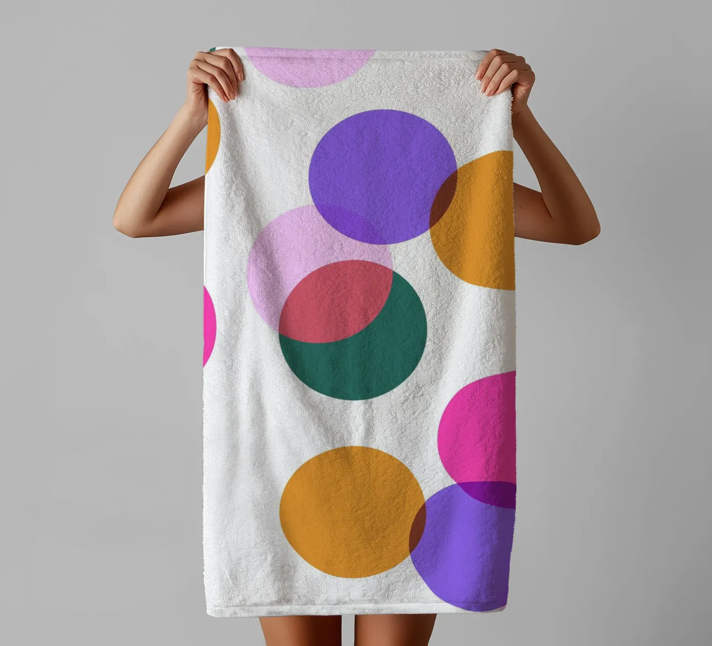 Circles badhanddoek van Sabrina Ziegenhorn