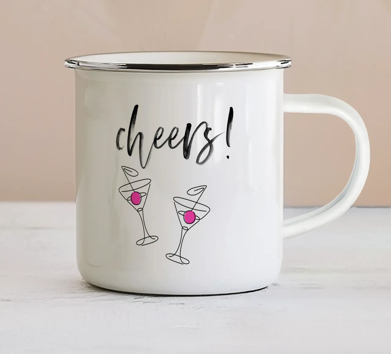 cheers! tazza in smalto da Sabrina Ziegenhorn
