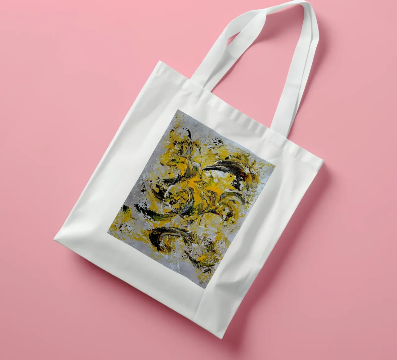 IDEAL GIFT 54 tote bag by Thierry Vobmann Abstract painting